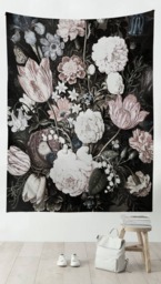 Classic Floral Art - Wall Tapestry Tapestry Boho Hangings Wanderlust Bohemian Home Decor Dorm T#12 - thumbnail 1