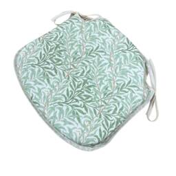 William Morris - Willow Bough Sage 100% Cotton Small Spindle Back Tie-On Seat Pads Dining/Patio/Garden/Kitchen - thumbnail 3