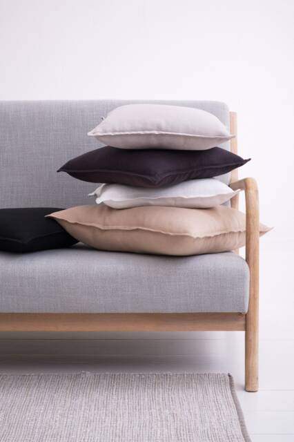Linen Throw Pillow Cover, Softened Linen Zipper Case, Washed Cushioncover For Sofa, Protector With Zip - image 1