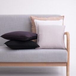 Linen Throw Pillow Cover, Softened Linen Zipper Case, Washed Cushioncover For Sofa, Protector With Zip - thumbnail 2