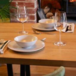 Elegant Handmade Solid Oak Dining Table - thumbnail 3