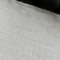 1348. Dove Grey Herringbone Linen Cushion Cover, Size 16x16 - thumbnail 3