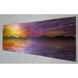 Across The Lake. Abstract Metal Wall Art, Modern Home Decor. Indoor/Outdoor - thumbnail 1