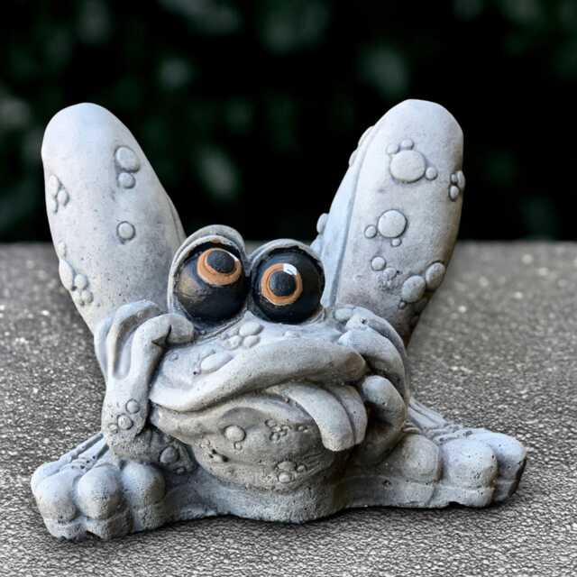 Outdoor Frog Sculpture Concrete Figurine Cement Animal Statue Garden Decoration Handmade Art Lover Gift - image 1