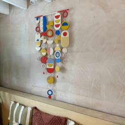 Bright Modern Wall Art - Geometric Colourful Home Decor New Large Centre Piece Big Tapestry Vibrant - thumbnail 2