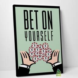 Monopoly Motivational Inspirational Quote Canvas Art Wall Print Picture Home Decor - thumbnail 3