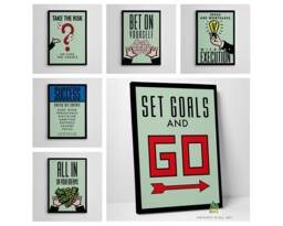 Monopoly Motivational Inspirational Quote Canvas Art Wall Print Picture Home Decor - thumbnail 1