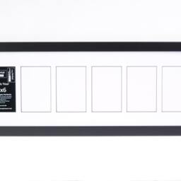 Multi 3 4 5 6 7 9 10 11 Opening Black Picture Frame With Mat To Hold 4x6 Photographs For Wedding, Personalized Name, Special Word Or Collage - thumbnail 3