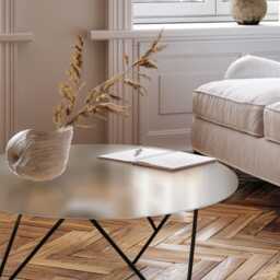 Minimalist Round Frosted Glass Layer - Circular Table Top Protector Tempered For Small Kitchen Tables - thumbnail 1