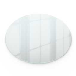 Minimalist Round Frosted Glass Layer - Circular Table Top Protector Tempered For Small Kitchen Tables - thumbnail 2