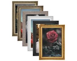 Ornate Picture Frame, Gold Photo Square Shabby Chic Vintage Baroque Distressed Frames, A2 A3 A4 A5 Frames Mounts - thumbnail 1