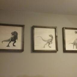 T-Rex Framed Print Dinosaur Nursery Wall Art - thumbnail 4