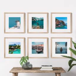 Personalized Photo Print Set Of 6 Custom Wall Decor, Framed Option - thumbnail 3