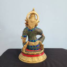 Brass Annapurna Statue Hindu Goddess Of Nourishment, 10.5 - thumbnail 2