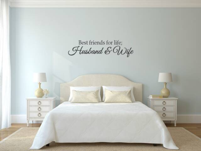 Husband & Wife Wall Decal - Best Friends For Life, Interior Vinyl - image 1