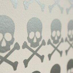 Skull & Crossbone Pirate Vinyl Wall Art Decals/stickers - Various Colours & Sizes - thumbnail 4