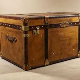 Vintage Style Steamer Trunk, Home Decor Storage Organiser, Living Room Centre Piece
