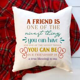Best Friends Cushion/Christmas Birthday Far Away Gift For Friend A Is One Of The Nicest Things You Can Have Present Her - thumbnail 2