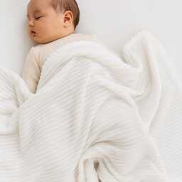 Personalised Embroidered Baby Ribbed Peter Rabbit Hello World/Name Blankets Design 90cm 4 Colors Super Soft New Product - thumbnail 3