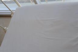 Fitted Cot Sheet, Plain - Available in White, Ivory & Natural