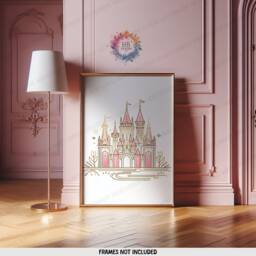 Girls Bedroom Princess Prints - Set Of 3 Posters - Kids Print Girl Room Wall Art Nursery Decor Watercolour Artwork Gifts - thumbnail 3