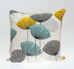 Sanderson Dandelion Pillow Cover, Floral Throw Pillow, Linen Back - thumbnail 1