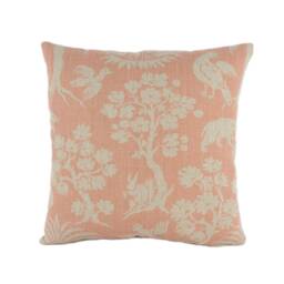 Schumacher - Woodland Silhouette Blush Charming Flora & Fauna Designer Cushion Cover Handmade Throw Pillow Luxury Home - thumbnail 2