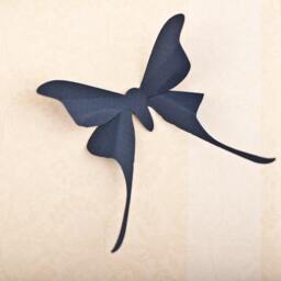 3D Wall Butterflies Navy Blue Butterfly Silhouettes For Home Art Decor, Nursery, Children's Room - thumbnail 3
