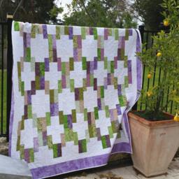 Handcrafted Double Or Small Queen Size Quilt Bedspread - thumbnail 1