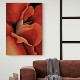 Orange Rose By Georgia O'keeffe - Wrapped Framed Canvas Rolled Photo/Poster Print - thumbnail 2