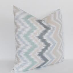 Zigzag Throw Pillow Cover Chevron Accent Pillow, Cotton Polyester - thumbnail 2