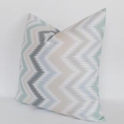 Zigzag Throw Pillow Cover Chevron Accent Pillow, Cotton Polyester - thumbnail 4