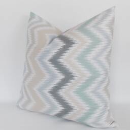 Zigzag Throw Pillow Cover Chevron Accent Pillow, Cotton Polyester - thumbnail 3