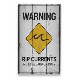 High Current Zone Sign, Ocean Lover Decor Gift Surfers Lifestyle, Decor, Wooden Sale Wall - Old Sign - thumbnail 2