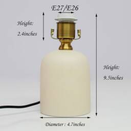 Diy Ceramic Table Lamp Base Home Decor - 110-240V - thumbnail 2