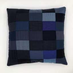 Handmade Patchwork Pillow Cover 45x50cm/18x20Inch - Scandinavian Style Geometric Pattern Hand-Quilting - thumbnail 3