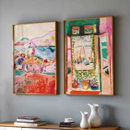 Henri Matisse Prints Set Of 2, Fauvist Interior Art, Colourful French Wall Art Pair, Classic Modern - thumbnail 3