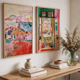 Henri Matisse Prints Set Of 2, Fauvist Interior Art, Colourful French Wall Art Pair, Classic Modern - thumbnail 2