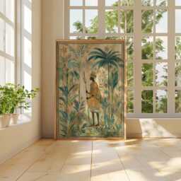 Vintage Jungle Portrait Print, Tropical Botanical Wall Art - thumbnail 4