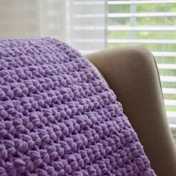 Crochet Baby Blanket - Handmaid Newborn, Shower, Christmas Gift, Purple, Girl, Newborn Lap/stroller/Bassinet Blanket - thumbnail 4