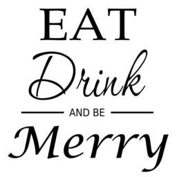 Eat Drink & Be Merry Kitchen Wall Words Quotes Decor Decals Stickers Art - thumbnail 2