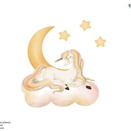 Sleepy Unicorn Wall Stickers, Stickers For Walls, Themed Bedroom, Decor - thumbnail 2