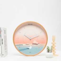 Sunrise Wooden Wall Clock Silent Beechwood, Handmade in France - thumbnail 2