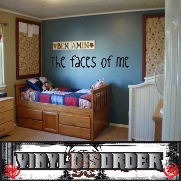 The Faces Of Me - Vinyl Wall Decal Quotes Sticker Childrensphotoquotes08Et - image 1