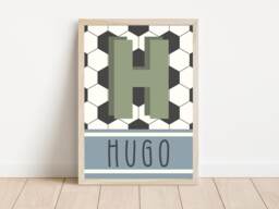 Personalised Football Print, Perfect For Boys Rooms, Girls Rooms & Playrooms - Print Only, Unframed - thumbnail 1