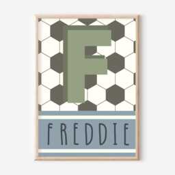 Personalised Football Print, Perfect For Boys Rooms, Girls Rooms & Playrooms - Print Only, Unframed - thumbnail 3