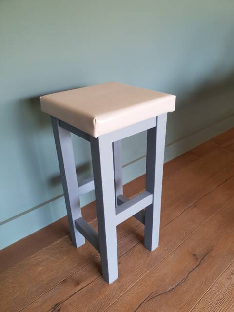 Bar Stools With Soft Faux Leather Seat - image 1