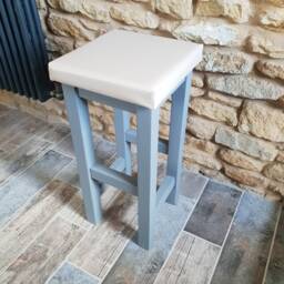 Bar Stools With Soft Faux Leather Seat - thumbnail 2