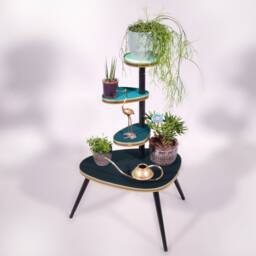Flower Stand/Flower Bench Midnight Jungle - 1960S Design - thumbnail 2
