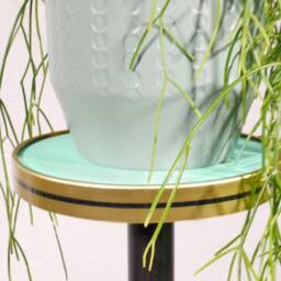 Flower Stand/Flower Bench Midnight Jungle - 1960S Design - thumbnail 4